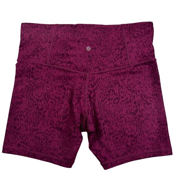 Athleta Elation Printed 7" Inseam Workout Athletic Bike Shorts Women's Size 1X - Picture 2 of 6